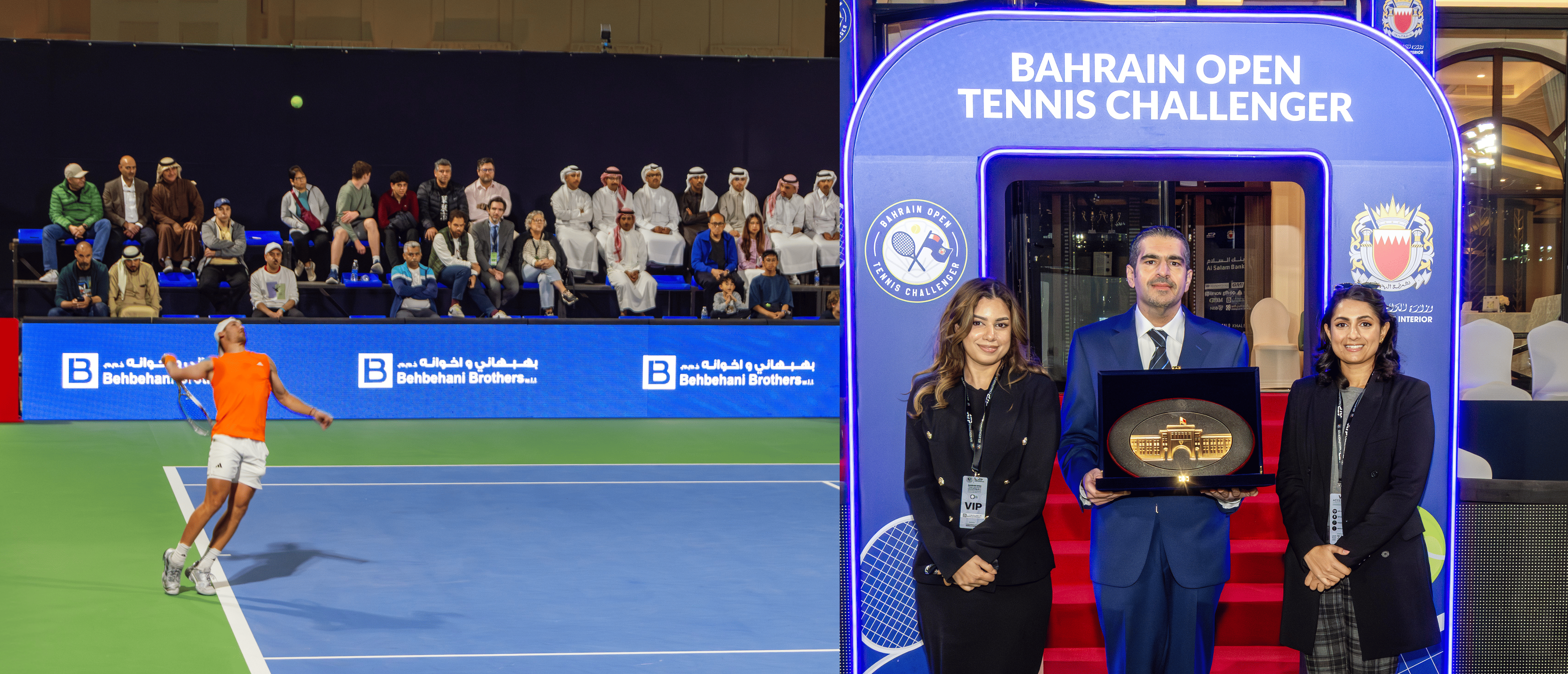 Behbehani Brothers participates in the fifth edition of the Bahrain Open ATP Challenger Tennis Tournament