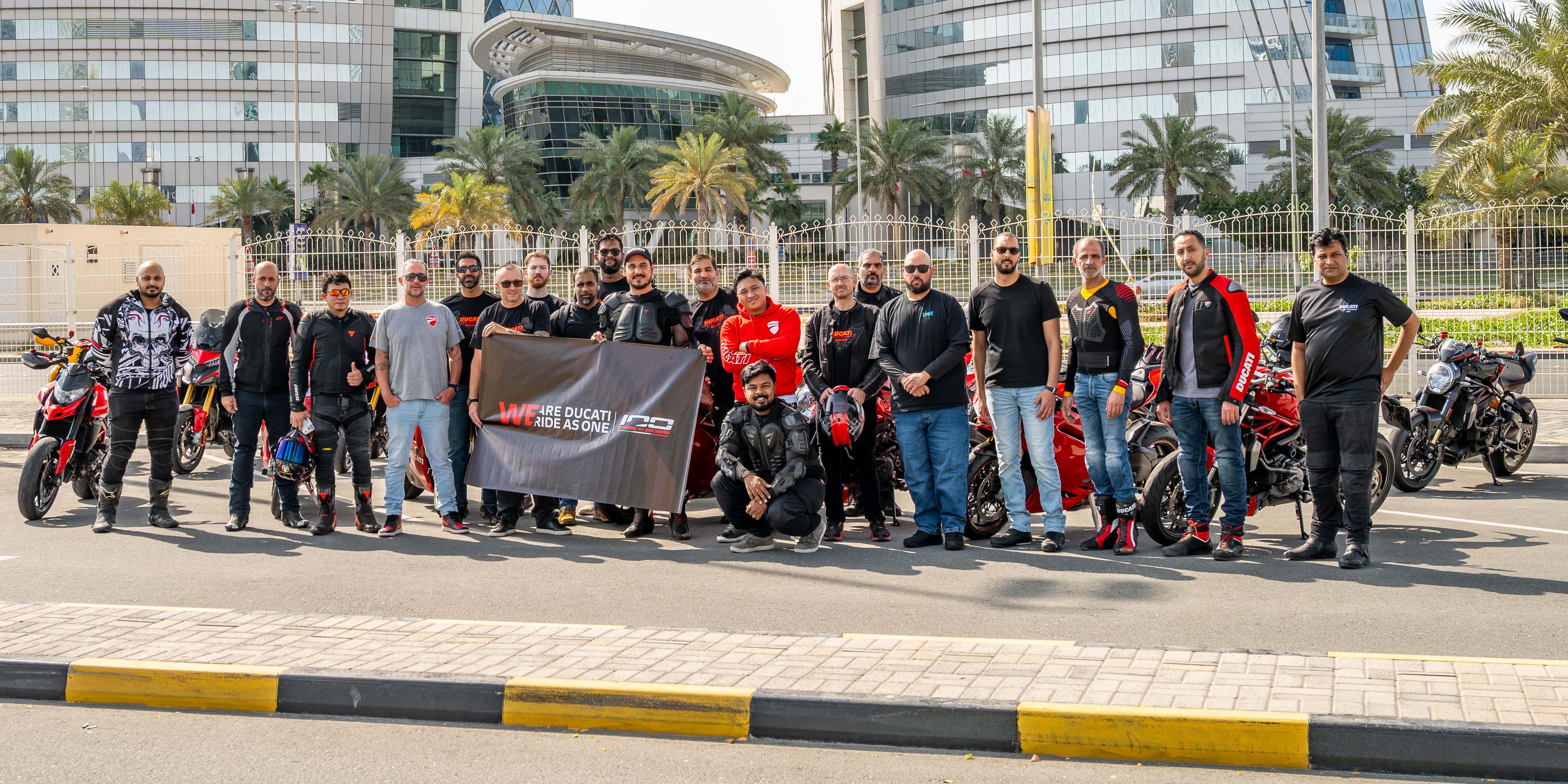 Ducati Bahrain celebrated 100 years of legacy with "We Ride As One" ride event