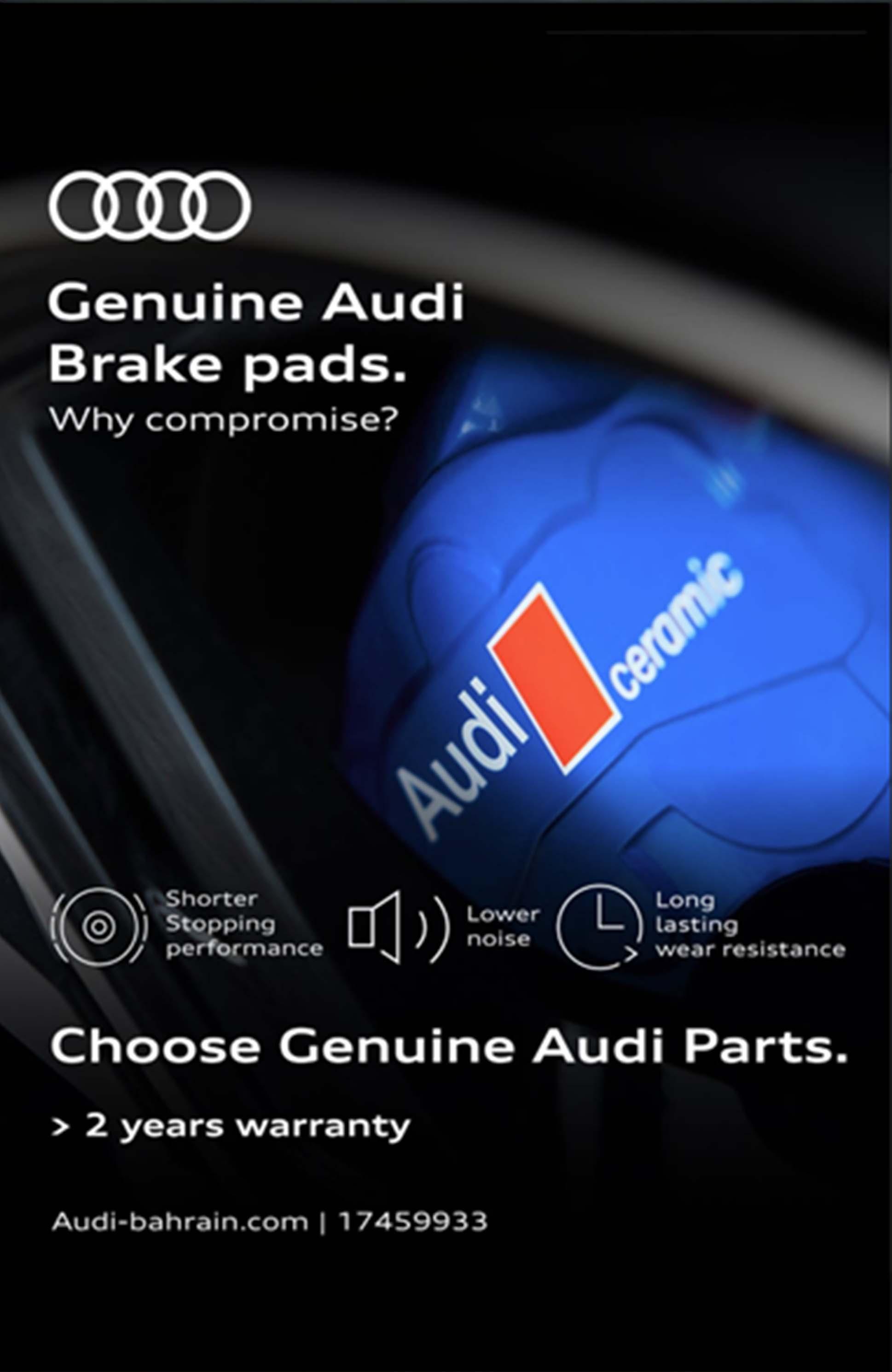 Choose genuine Audi parts