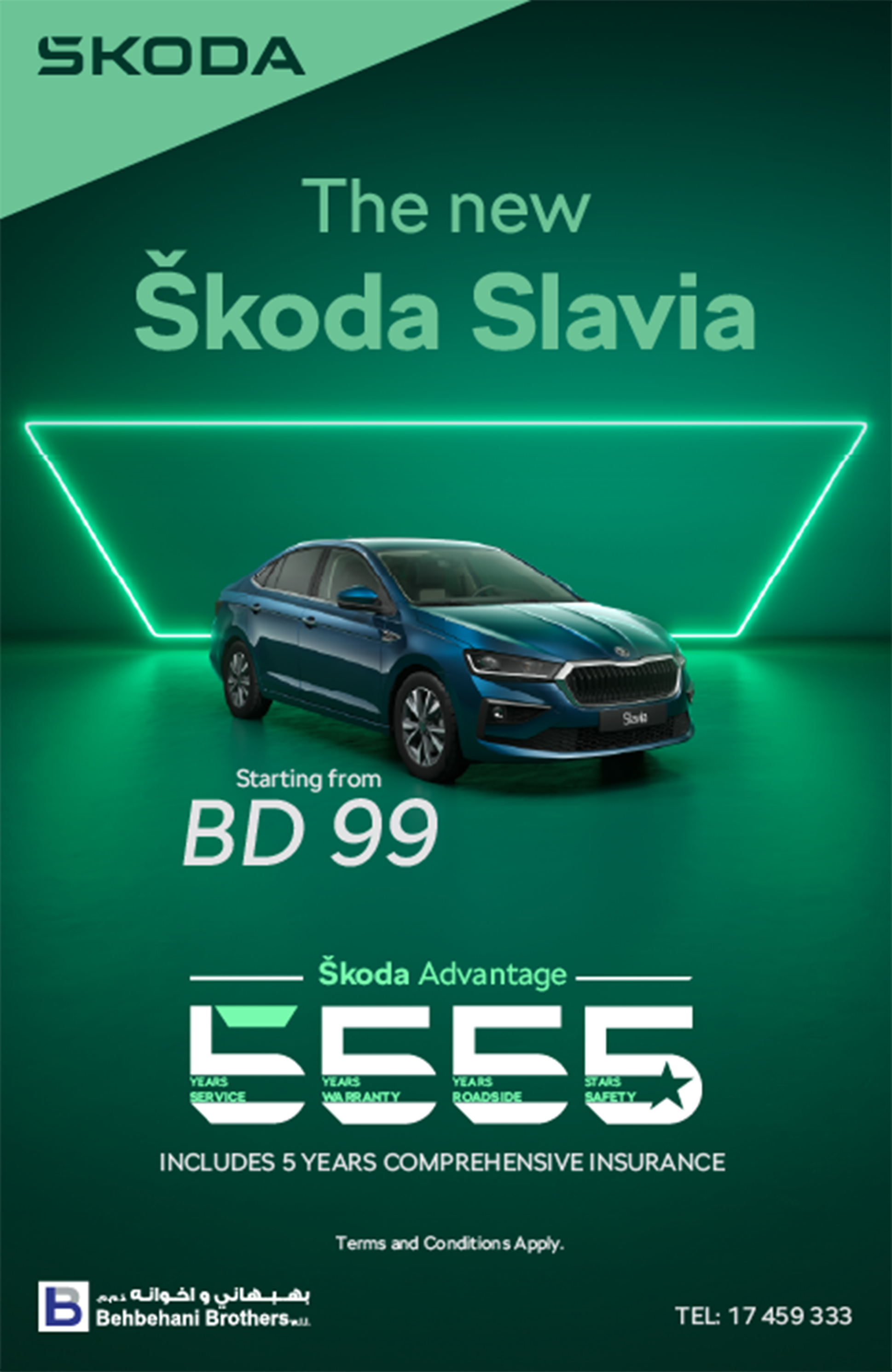 Elevate Your Drive with the New Škoda Slavia starting from BD 99
