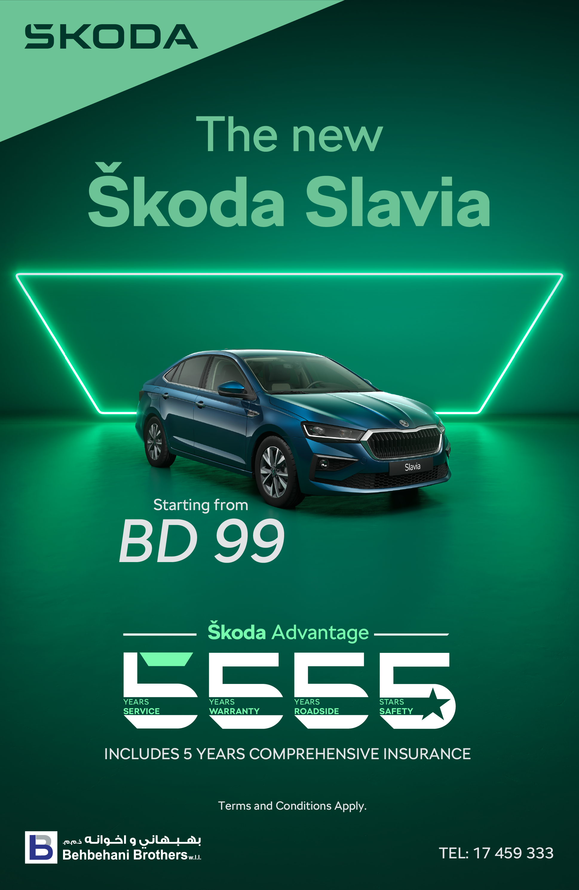 Elevate Your Drive with the New Škoda Slavia starting from BD 99