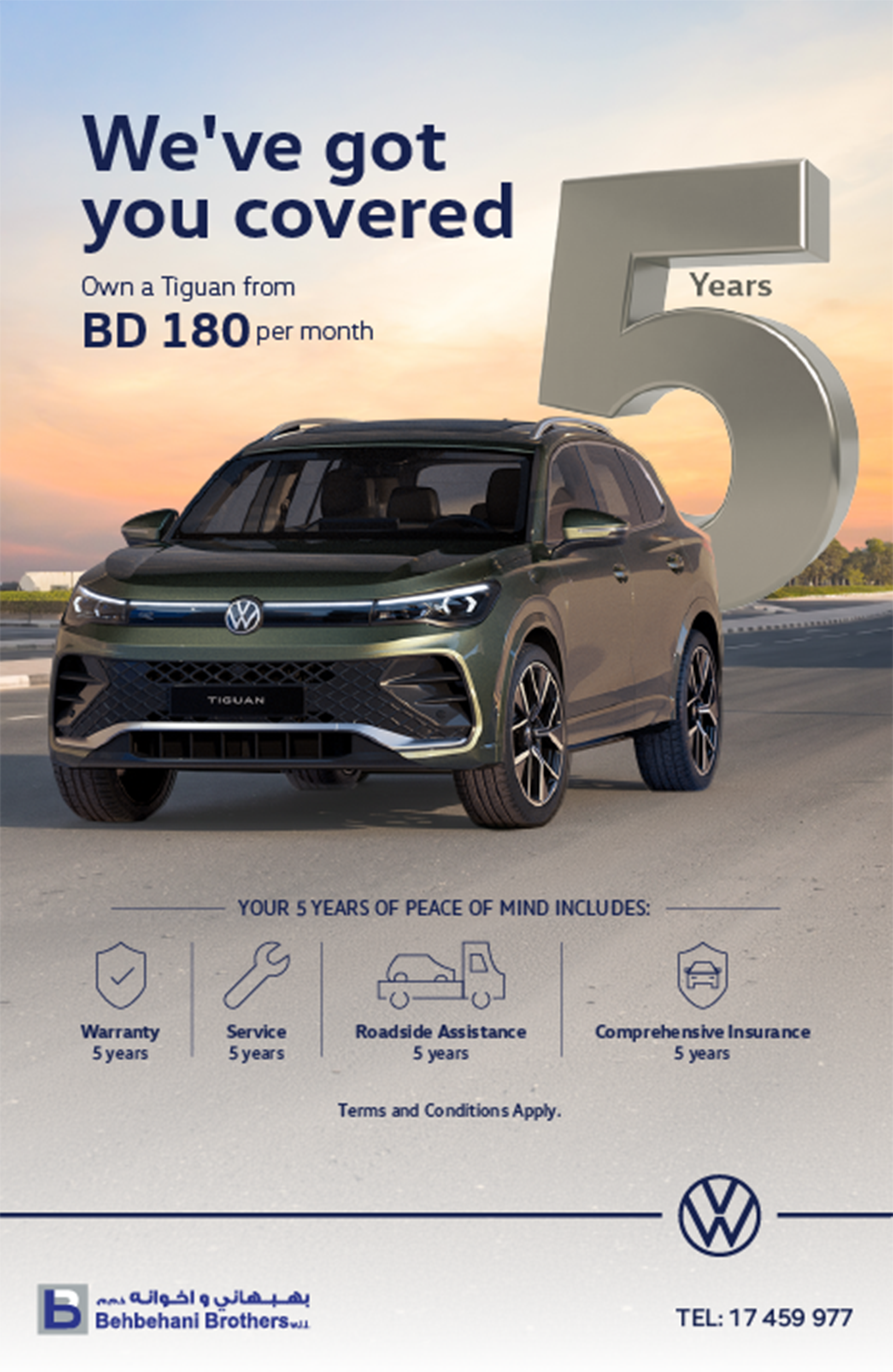 Experience the All-New Volkswagen Tiguan from BD 180/month