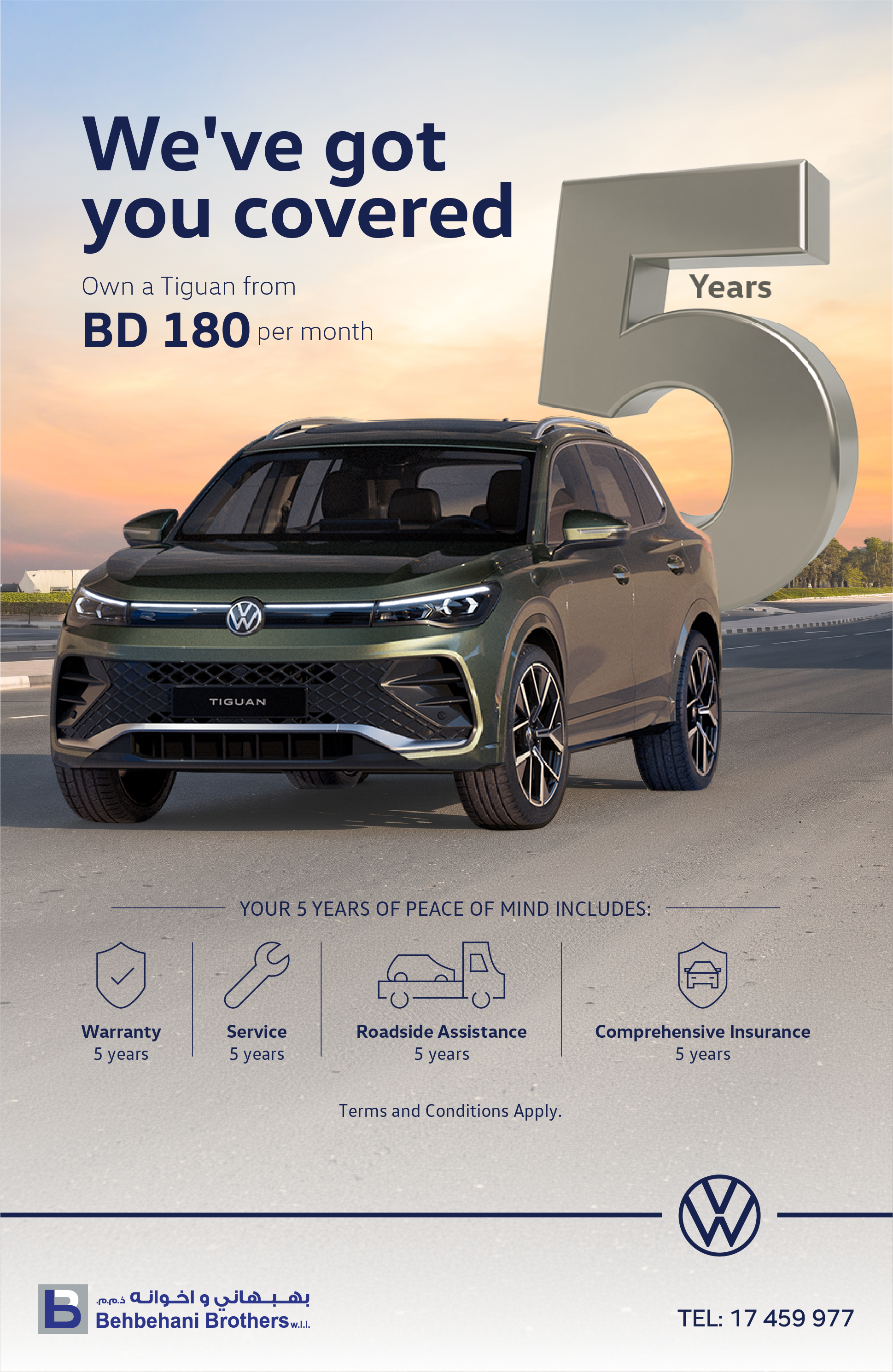 Experience the All-New Volkswagen Tiguan from BD 180/month